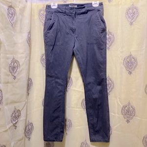 ANN TAYLOR LOFT SMOKE GREY ANKLE JEANS SZ 6P